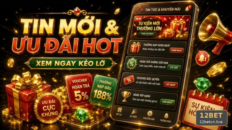 Kiểm Tra Giao Diện Khuyến Mãi 12BET: Kiểm Soát Ngân Sách Qua Góc Kiểm Chứng Theo Tên Miền 12betvn.live